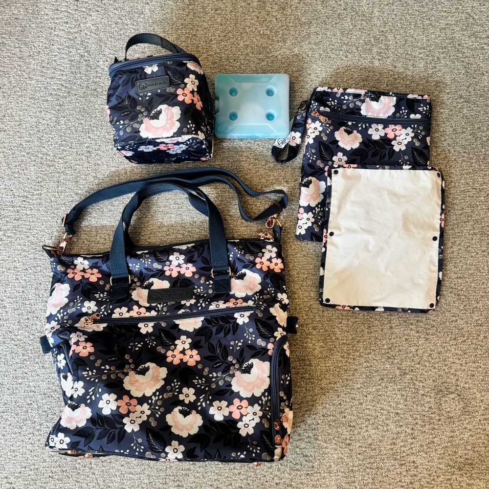 Sarah Wells Lizzy Pump Bag Set - Le Floral